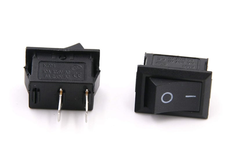 RuoFeng 10 Pcs AC 6A/250V 10A/125V 2 Solder Lug SPST On/Off Mini Boat Rocker Switch Car Auto Boat Round Rocker 2Pin Toggle SPST Switch Snap - Image 4