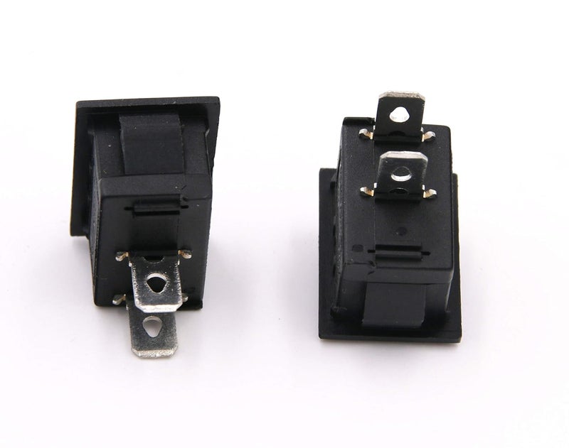 RuoFeng 10 Pcs AC 6A/250V 10A/125V 2 Solder Lug SPST On/Off Mini Boat Rocker Switch Car Auto Boat Round Rocker 2Pin Toggle SPST Switch Snap - Image 5