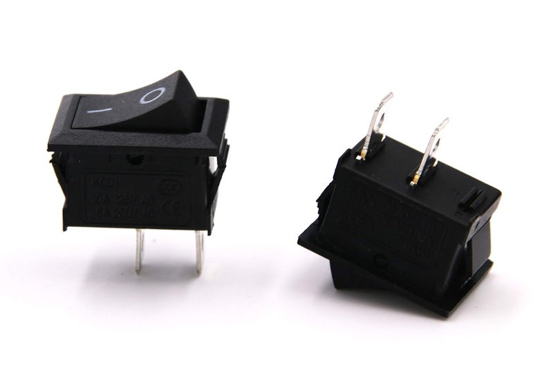RuoFeng 10 Pcs AC 6A/250V 10A/125V 2 Solder Lug SPST On/Off Mini Boat Rocker Switch Car Auto Boat Round Rocker 2Pin Toggle SPST Switch Snap - Image 3