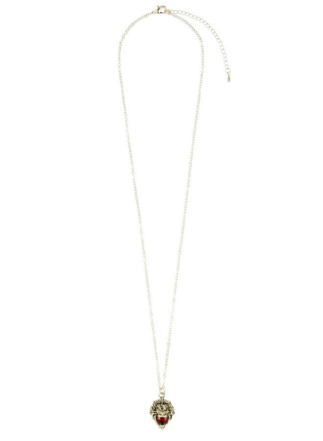 Harry Potter Gryffindor Lion House Animal Gem Stone Pendant Necklace - Image 2