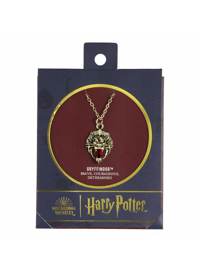 Harry Potter Gryffindor Lion House Animal Gem Stone Pendant Necklace - Image 3