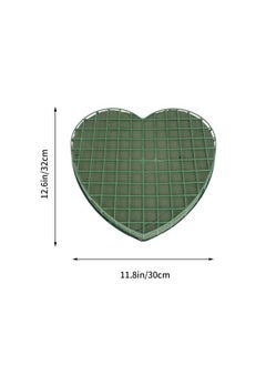 EXCEART EXCEART Wet Floral Foam Heart Shaped Flower Foam with Suction Cup Tray for Wedding Centerpiece Party Decoration DIY Flower Arrangement Size L  - Image 2