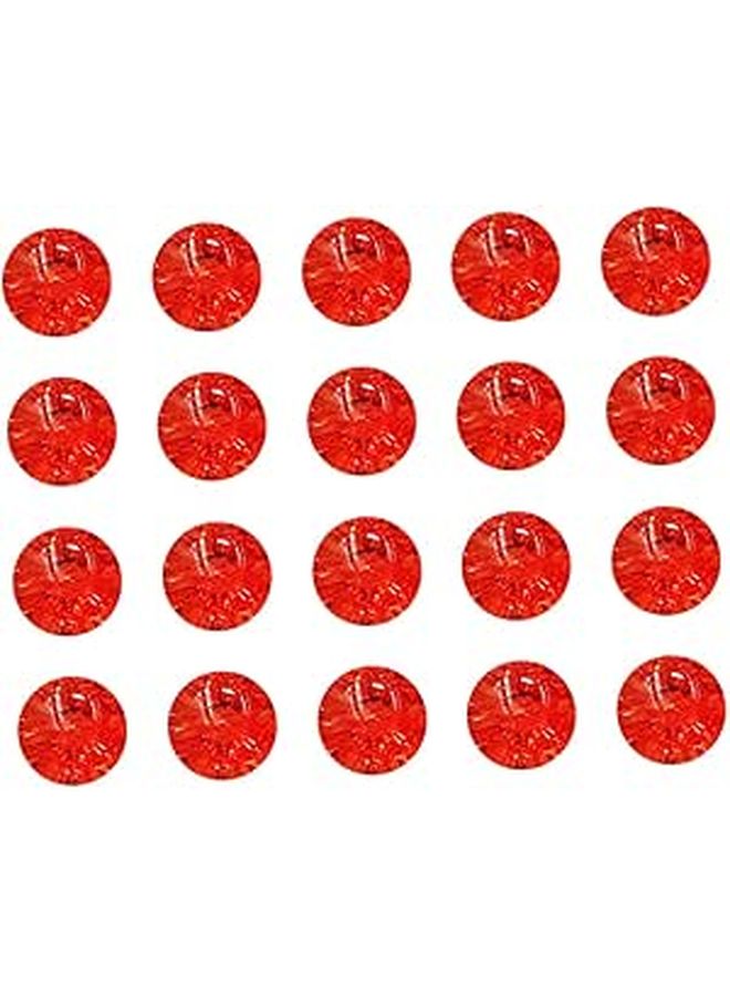 Red Crystal Sewing Buttons 50pcs DIY Fasteners for Sweater Coat Clothes Craft Supplies - Image 1