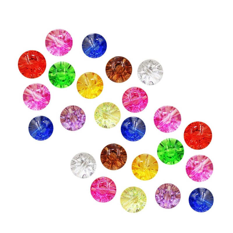 Red Crystal Sewing Buttons 50pcs DIY Fasteners for Sweater Coat Clothes Craft Supplies - Image 3