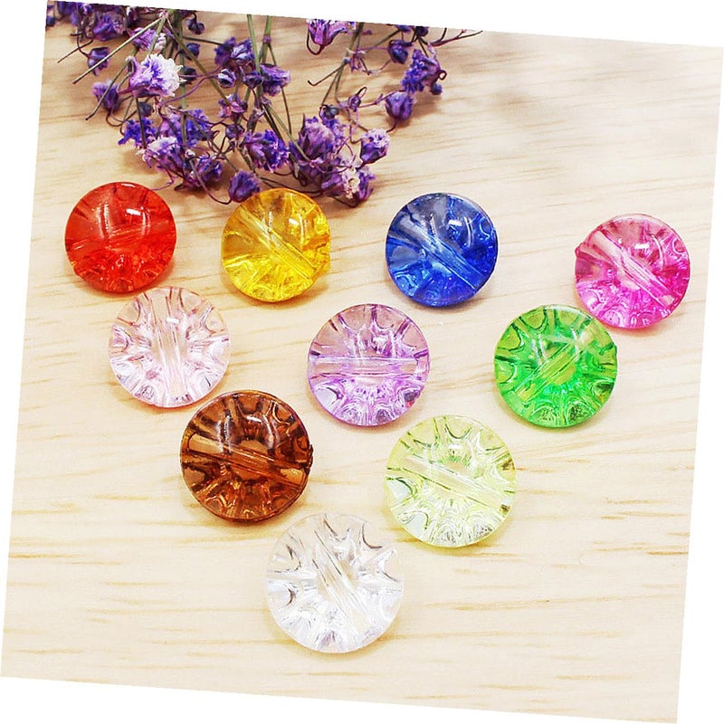 Red Crystal Sewing Buttons 50pcs DIY Fasteners for Sweater Coat Clothes Craft Supplies - Image 4