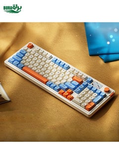 LANGTU L98 Wired RGB Mechanical Gaming Keyboard(Blue White)