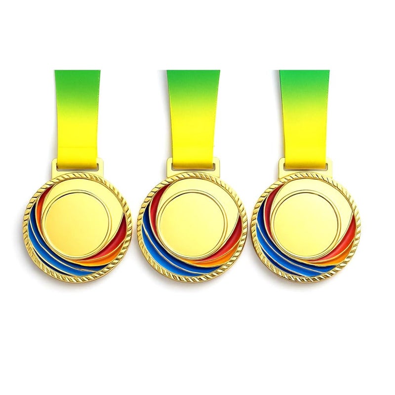 Gmefvr International Medal 2.7" School Winners, Sports, Athletic Games, and Corporate Reward RNR (Gold) - Image 1