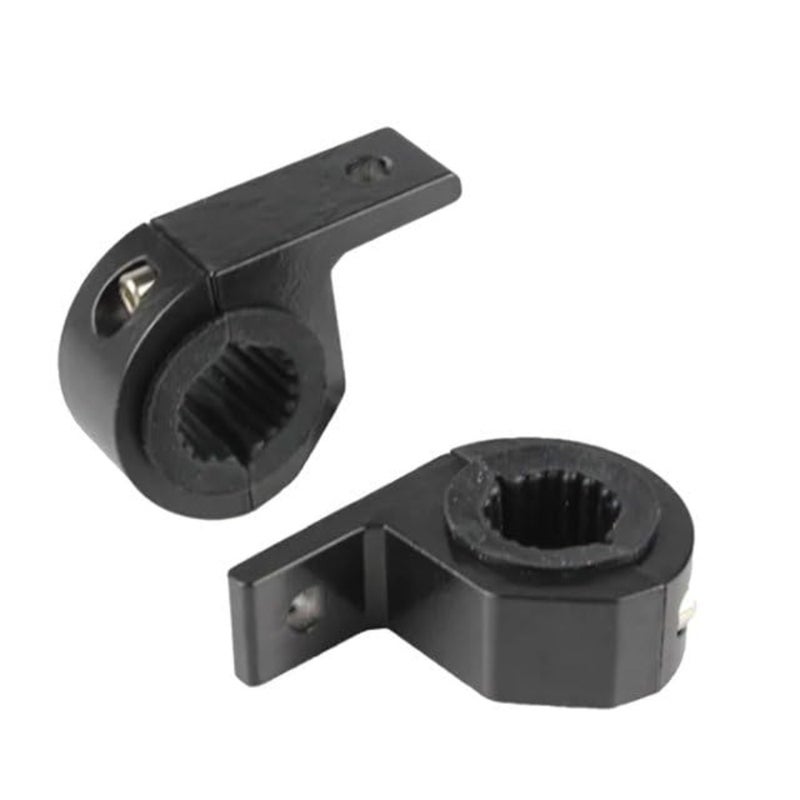2Pcs Black Light Bar Mounts, Motorcycle Mounting Bracket, Light, Car Accessories 0.75" 1" 1.25" Bull Bar Mounting Bracket Driving Fog Lights for Car Motorcycle Automotive - Image 2