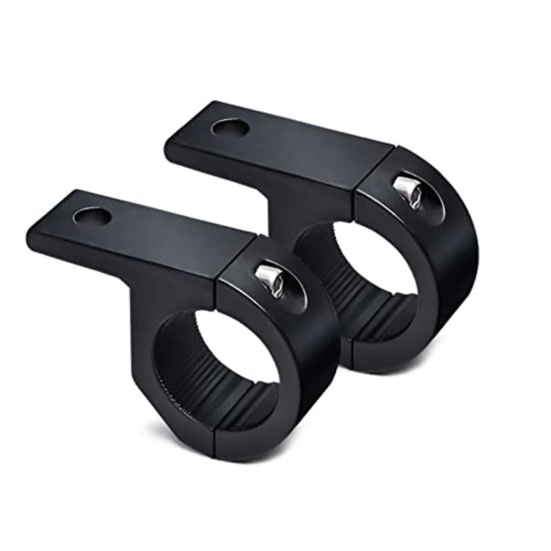 2Pcs Black Light Bar Mounts, Motorcycle Mounting Bracket, Light, Car Accessories 0.75" 1" 1.25" Bull Bar Mounting Bracket Driving Fog Lights for Car Motorcycle Automotive - Image 1
