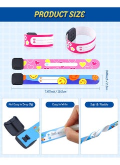 YETOOME 16 Pieces Children Safety Id Wristband, Reusable Identification Bracelets Adjustable Waterproof Id Bands For Boys And Girls (16 Styles)  - Image 2