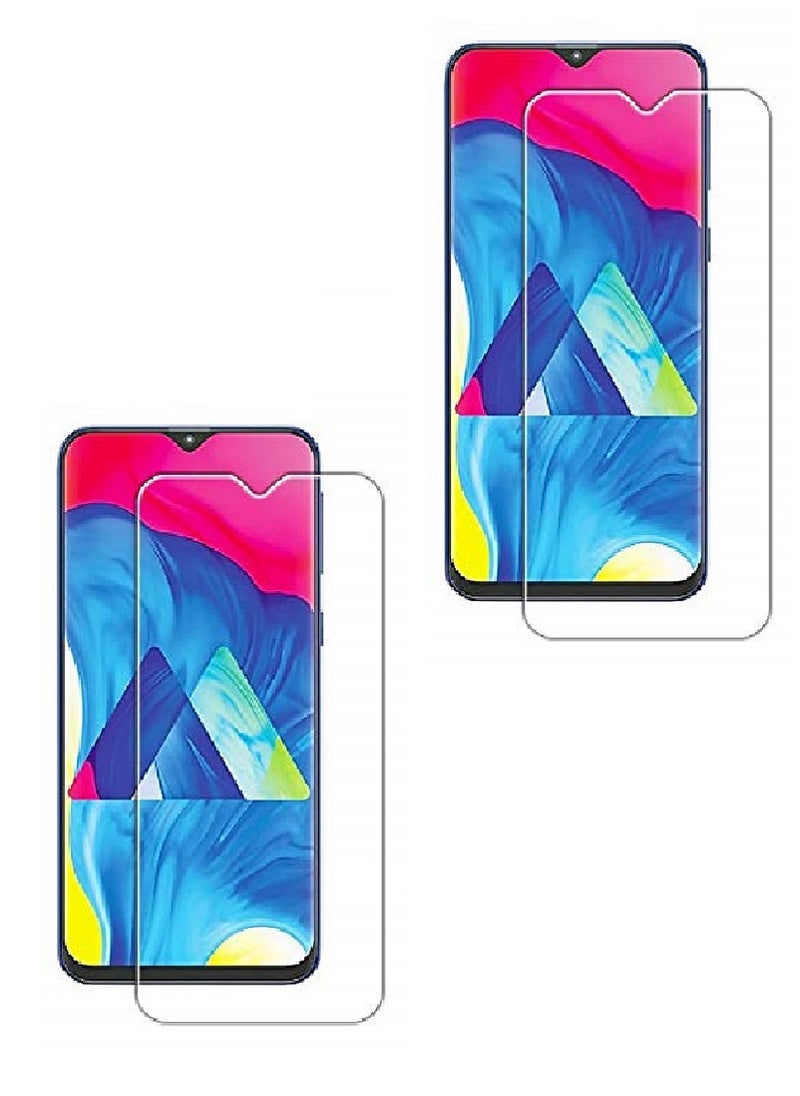 Super 2 Pieces Tempered Glass Screen Protector Clear Designed For Samsung Galaxy M10 Full Screen Coverage And Bubble Free - Image 1