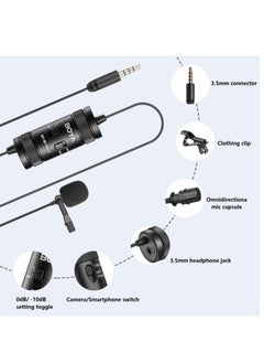BOYA BOYA by-M1 Pro II Lavalier Microphone Noise Cancelling Omnidirectional Mic with Monitoring Port for YouTube Tiktok Interview Broadcast Content Creation  - Image 3