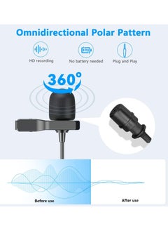 BOYA BOYA by-M1 Pro II Lavalier Microphone Noise Cancelling Omnidirectional Mic with Monitoring Port for YouTube Tiktok Interview Broadcast Content Creation  - Image 2