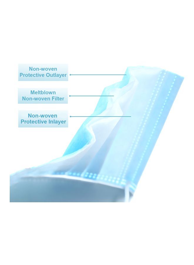 NIBEMINENT 50-Piece Disposable Face Mask with Elastic Ear Loop Set - Image 2