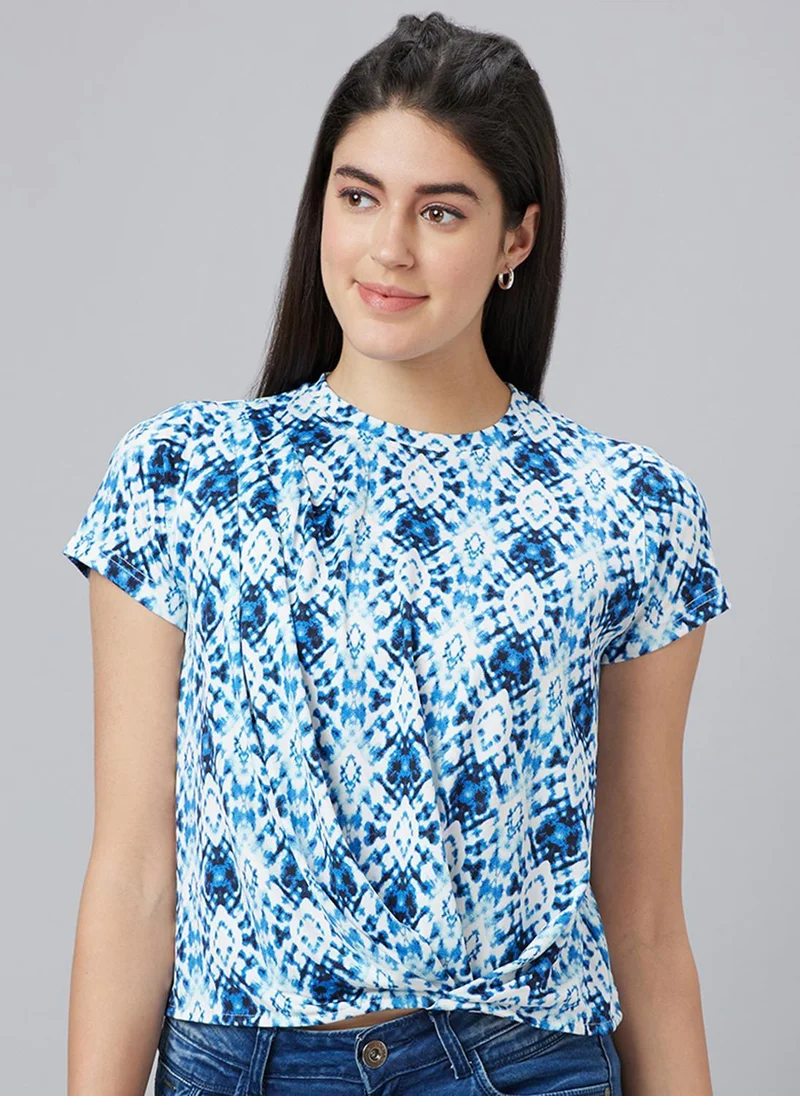 جلو باص Globus Women Geometric Print Twisted Top