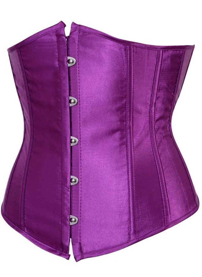 Loquat - Women's Body Shaping Corset Purple - Image 1