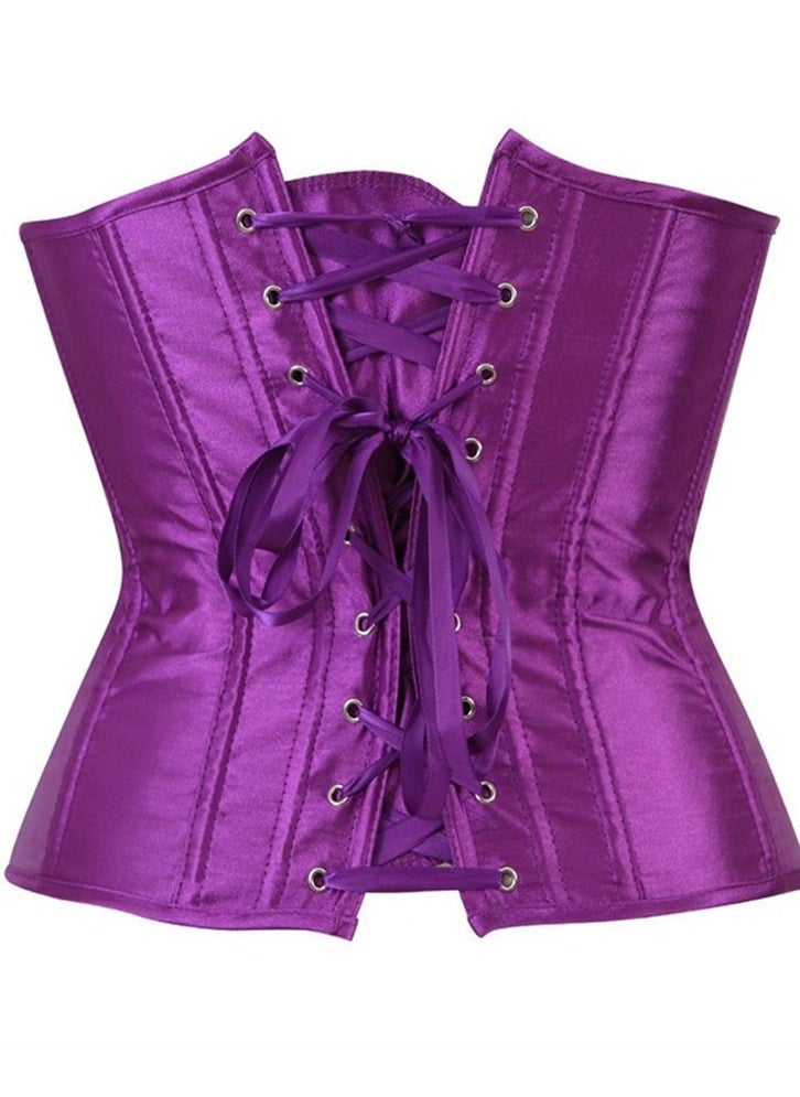 Loquat - Women's Body Shaping Corset Purple - Image 1