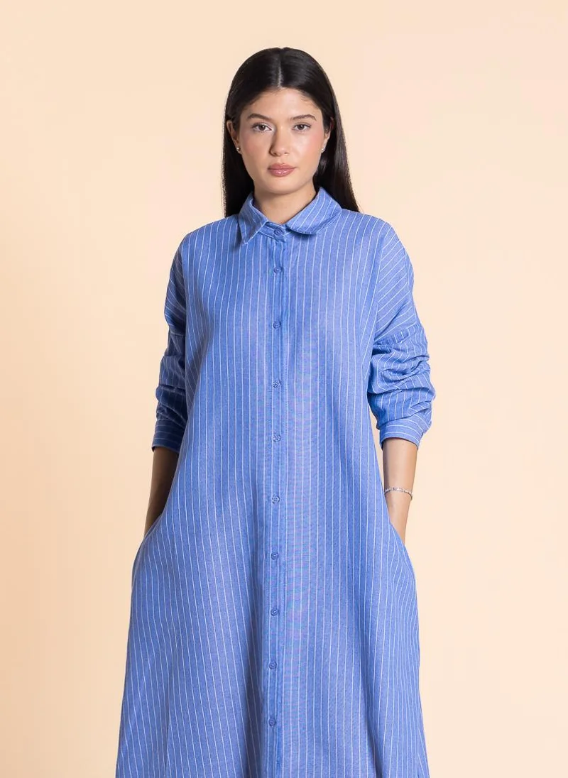 شايبس MAXI COMFORT SHIRT DRESS