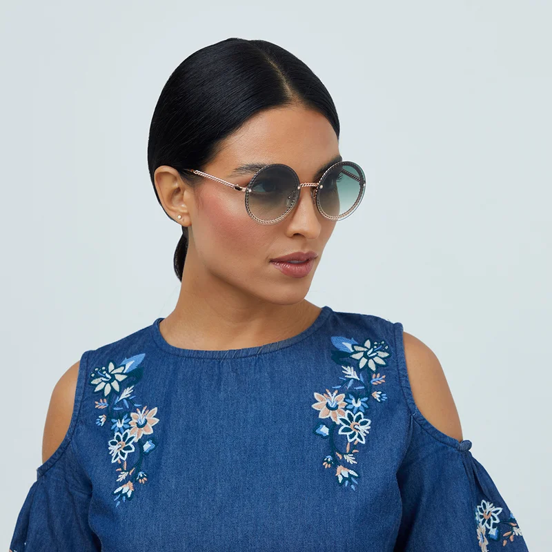 Blackout Women's BlackOut RISE - Round - Rimless - Sunglasses