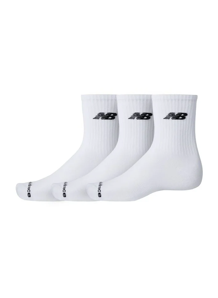 New Balance 3 Pack Everyday Lightweight Quarter Crew Socks