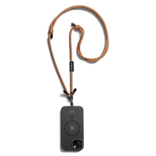 DailyObjects Orange Crossbody Phone Lanyard - Cord | Phone Necklace Comfortable Around The Neck, Compatible with All Smartphones | Phone case is not included - Image 1