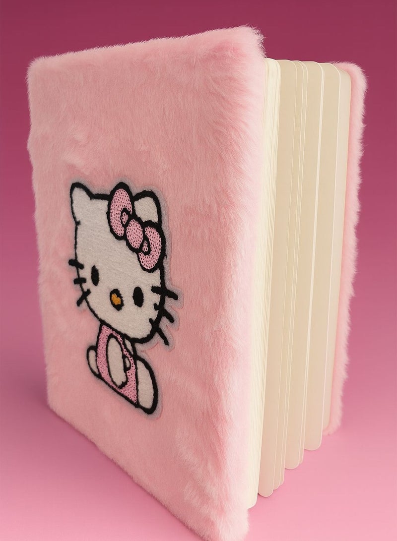 هالو كيتي دفتر ملاحظات هيلو كيتي  بخامة فرو ناعم | تصميم كرتوني مميز | أوراق بيضاء ((غير مسطرة)) لحرية الكتابة والرسم | دفتر يوميات أنيق للأطفال والكبار | مناسب كهدية مدرسية أو دفتر شخصيتي