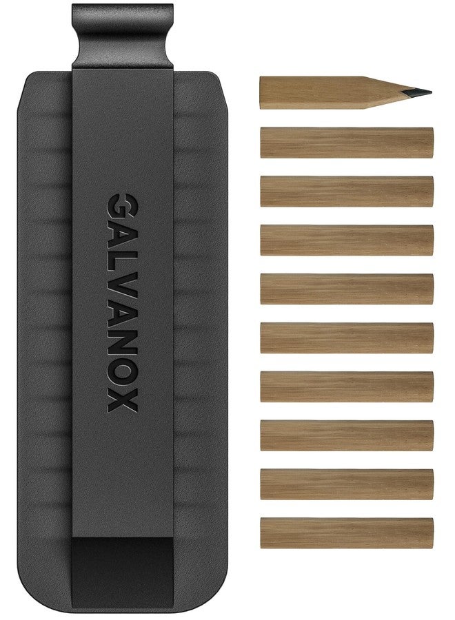 جالفانوكس أقلام نجار خشبية مسطحة على شكل رأس مثقاب من Galvanox لأدوات Leatherman متعددة الاستخدامات (صغيرة، لفتحة رأس المثقاب) مع حامل (عبوة من 10 قطع) - Image 1