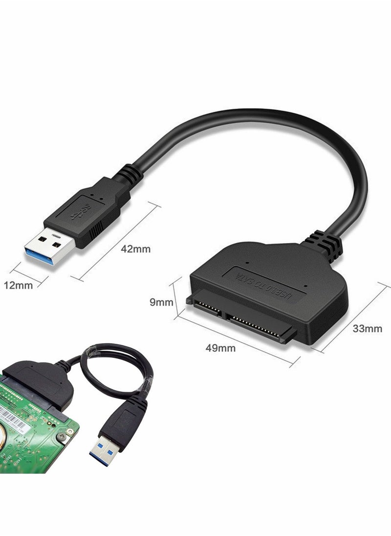 SYOSI - USB Cable to SATA 3.0 III Hard Drive Adapter for USB1.0/USB1.1/USB2.0 and 2.5 inch SATA/SATA2.0/SATA3.0 Disk Support SSD & HDD Data Transfer UASP - Image 1