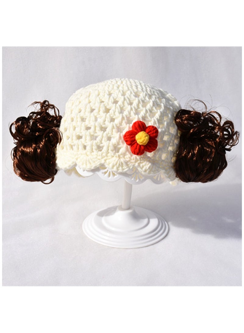 KUYING Summer Fashion Full Head Set Wig Hat 