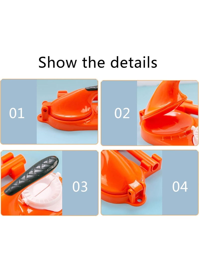 Kimaya Manual Dumpling Maker Press – Quick & Easy DIY Dumpling, Ravioli, Wonton, Pierogi & Pastry Dough Wrapper Machine for Home Kitchen & Italian Rolls (Pastel Pink) - Image 5