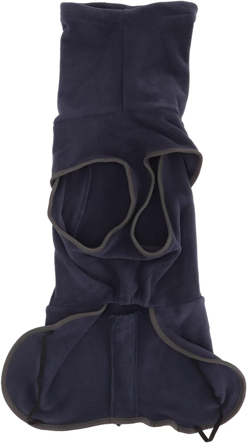 XXL Winter Dog Jacket Warm Thickening Stretch Coat With Elastic Leg Straps Open Crotch Design Navy Blue - Image 1