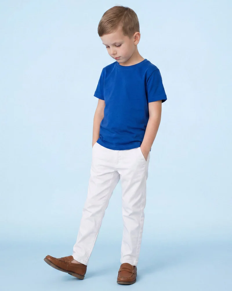 Redtag Boys White Chino Trouser