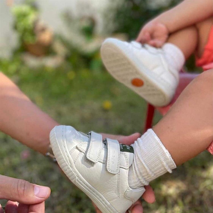 Kids A More Dream Double Velcro Leather Unisex Children's Shoes Beige  - Image 3