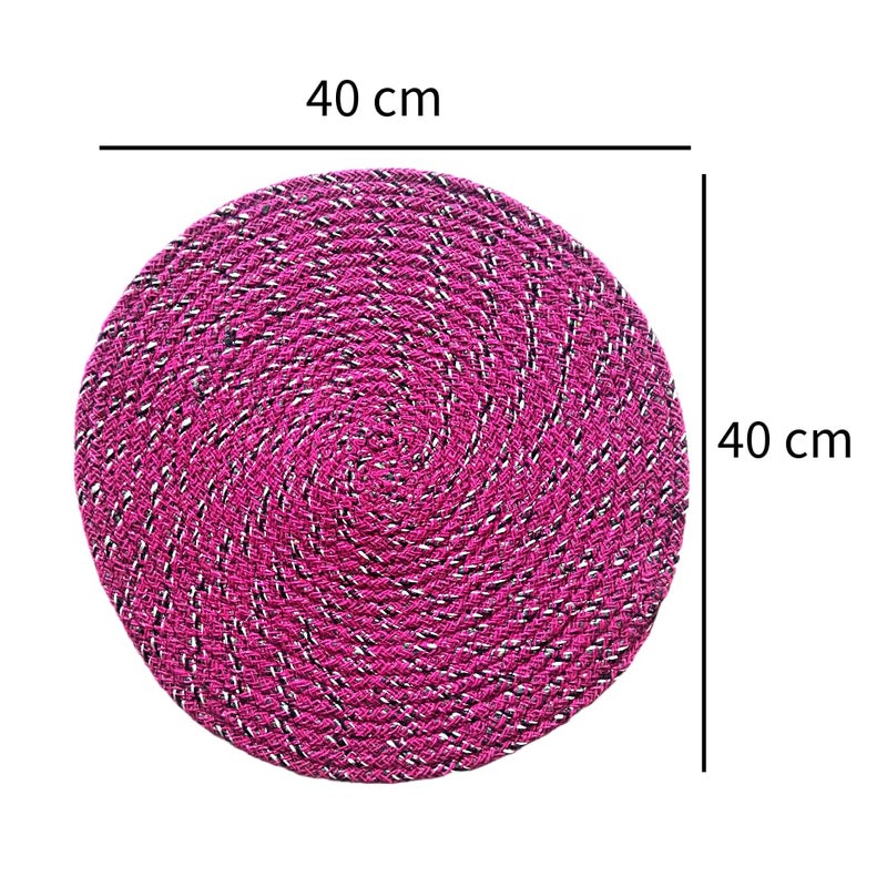 VSTUCART Round Shape Door Mat for Home Reversible Mat Doormats for HomeOfficeKitchenBathroom Pack of 5 - Image 3