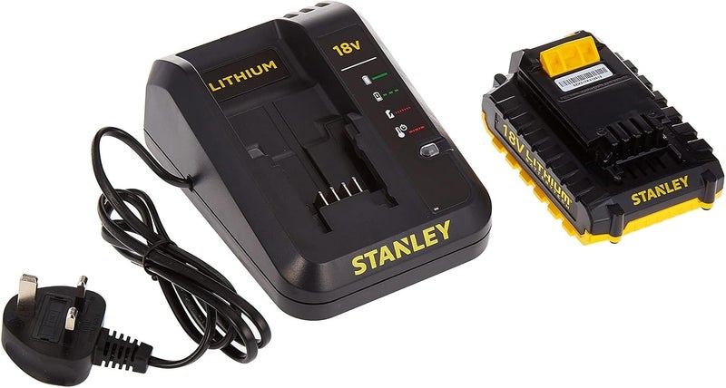 Stanley Cordless Hammer Drill With Kit Box, 18V, 1.5Ah Li-Ion Battery + Laser Distance Measure, 15M, Tlm50 - Sch20S2Kmea3-B5 - Image 2