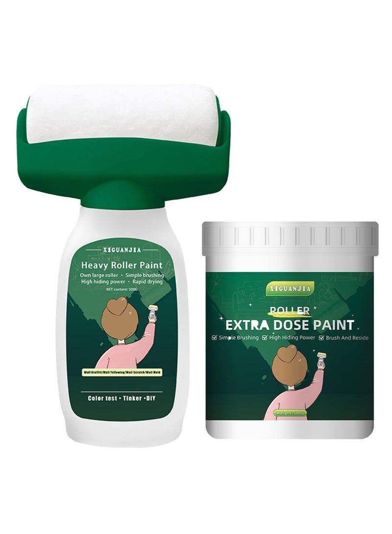 KASTWAVE Wall Paint Tool, Wall Repair Tool Kit, Large Wall Roller Brush, Wall Roller Paint Brush, Suitable for Repairing The Wall with Latex Paint, Repair Graffiti, Stain, and Footprints on The Wall, Non-Toxic - Image 1