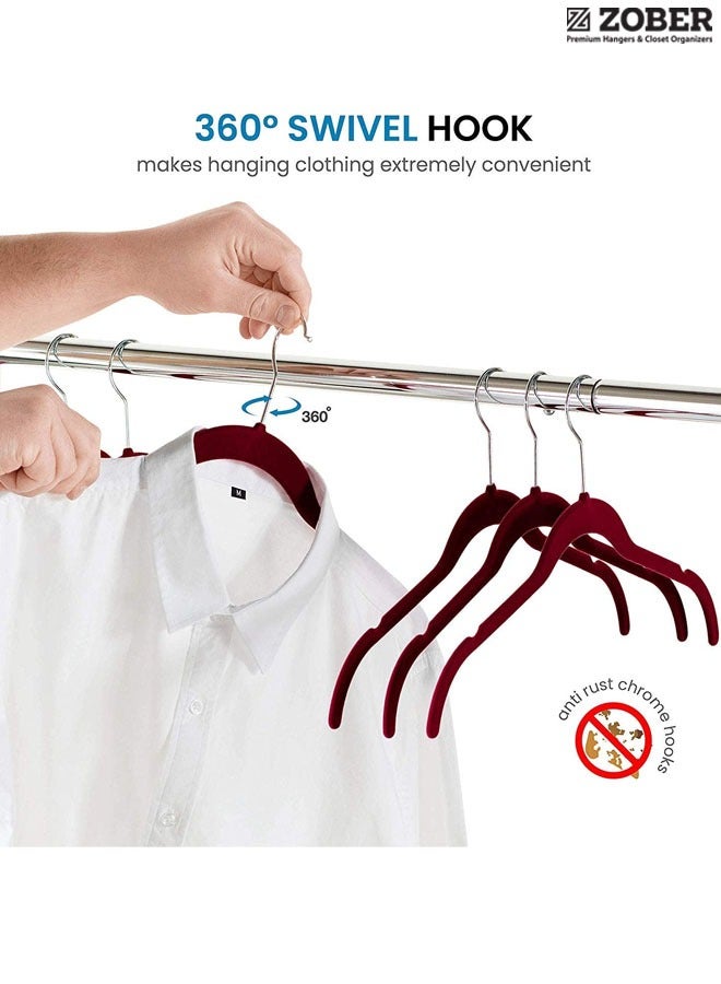 ZOBER Non Slip Velvet Dress Hangers - Image 4