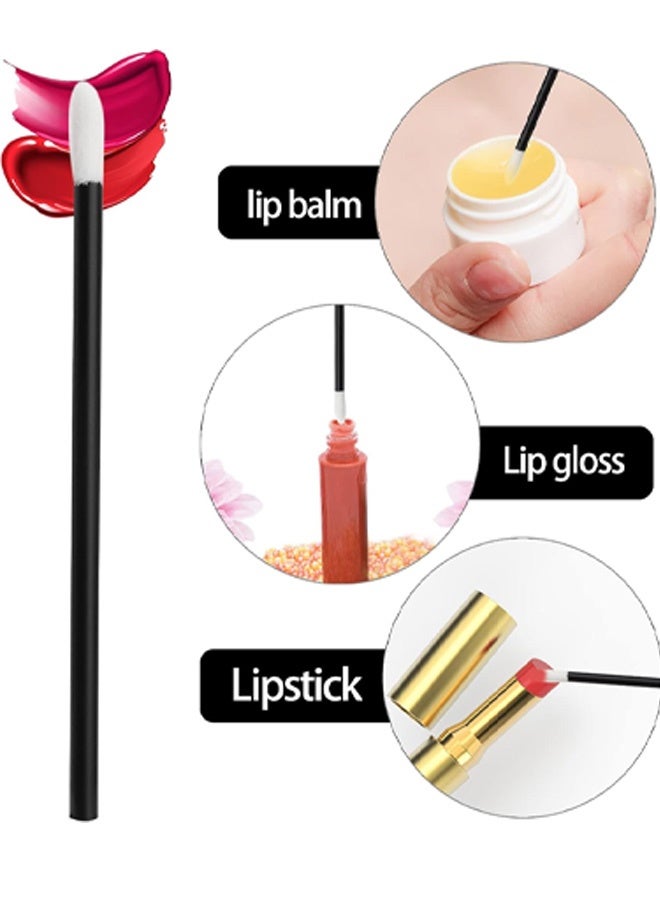 100 قطعة من أدوات وضع ملمع الشفاه للاستخدام مرة واحدة، وعصي أحمر الشفاه، وأداة وضع المكياج، وفرشاة الشفاه - Image 2