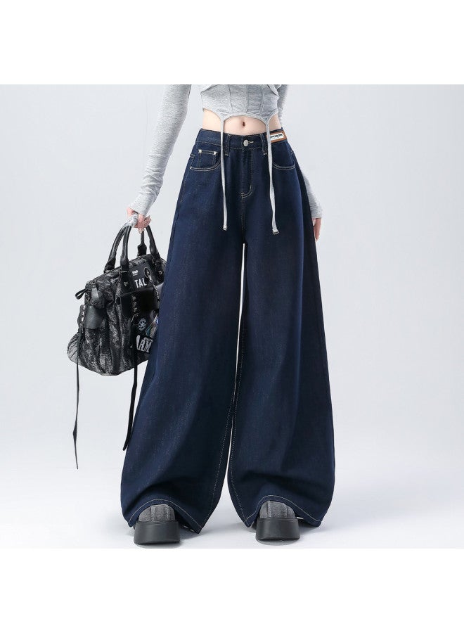 EPTISON Loose Fit Wide Leg Jeans For Women - 2025 Summer Fashion High Waisted Flared Pants With Floor-length Hem - Image 4
