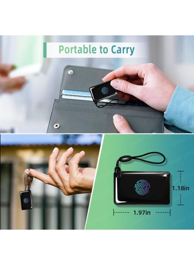 جوميز 10 قطع - بطاقة ذكية لأقفال ذكية، بطاقات ذكية، بطاقات RFID بتردد 13.56 ميجاهرتز، أجهزة تحكم عن بعد لأقفال الأبواب التي تعمل بدون مفتاح، قفل باب يعمل ببطاقة ذكية (أسود) - Image 4