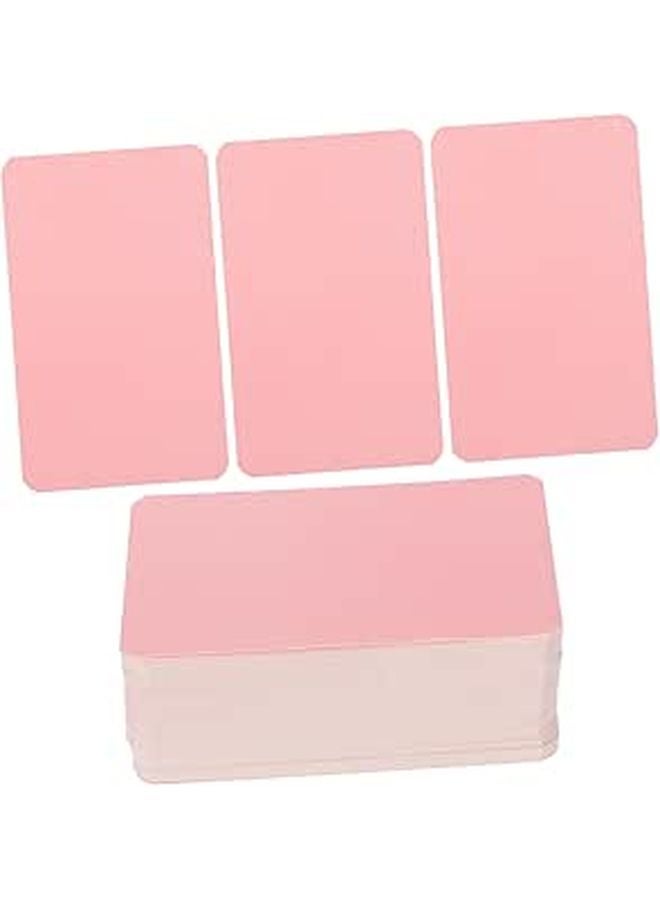 100pcs Blank Business Cards for DIY Planning Portable Easy to Carry Assorted Colors - Image 1