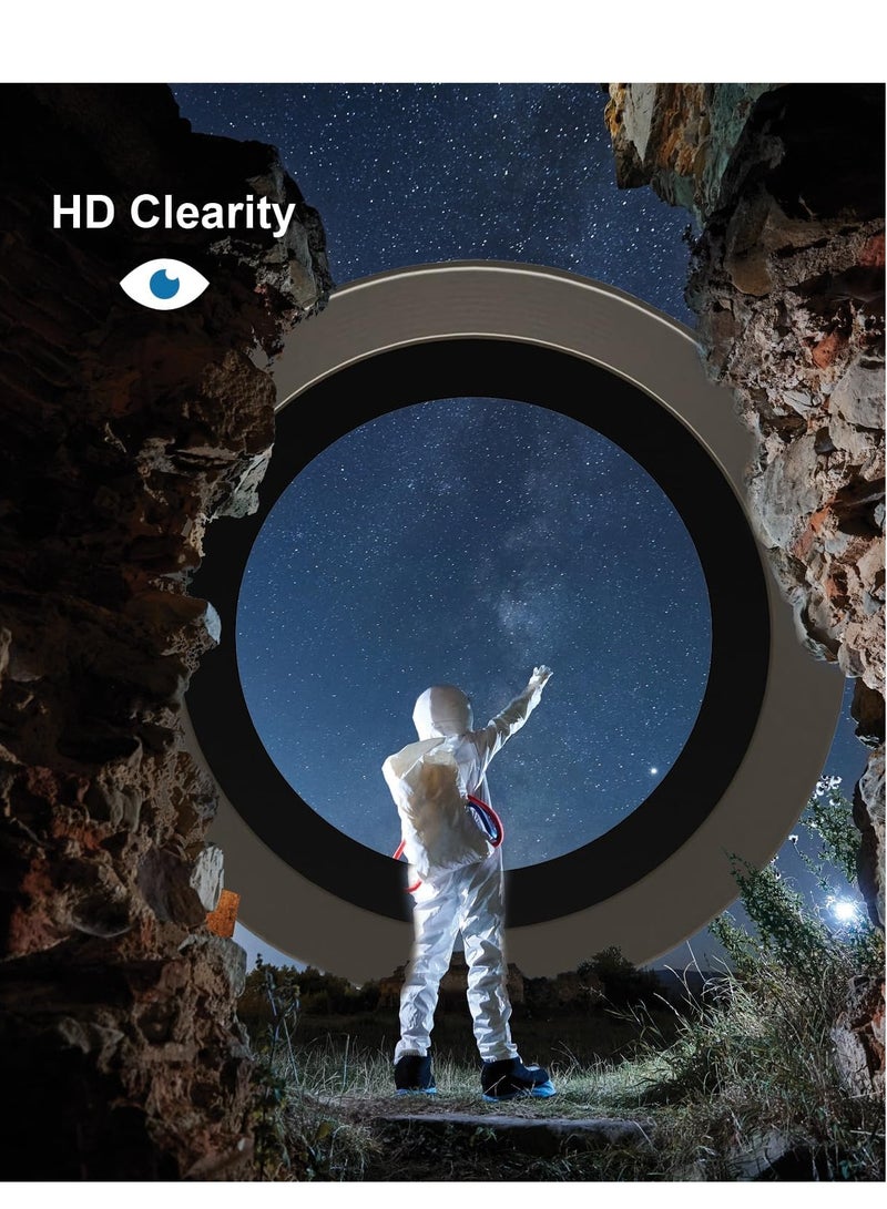 ELTRAZONE Camera Lens Protectors for iPhone 15 Pro and 15 Pro Max, Aluminum Edging AR Lens Defender Scratch-Resistant, Transparent Camera Glass Grade Protective Cover (Natural Titanium) - Image 3