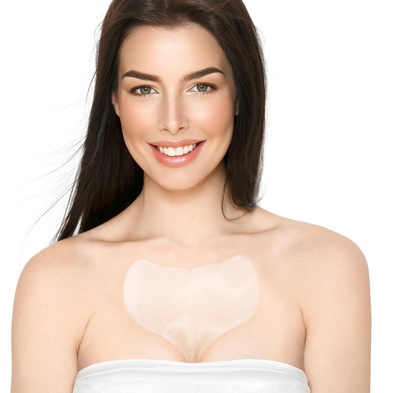 BLUMBODY Chest Wrinkle Pads  AntiWrinkle Silicone Patches Skin Firming Smoothing  Reusable Overnight Chest Pads  AntiAging Crepe Erase Pads  Neck Dcollet 1Month Supply