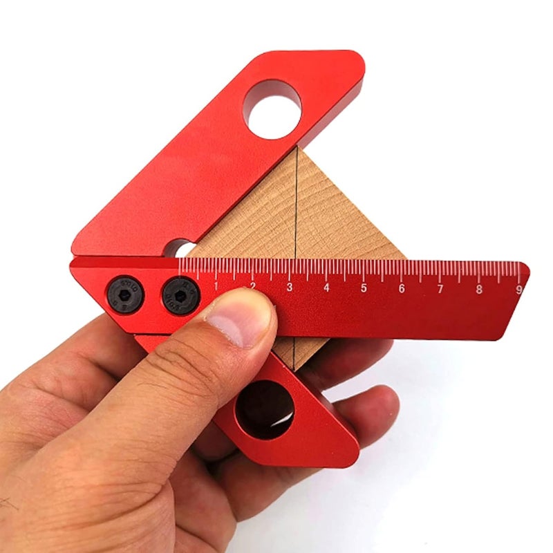 Welding Carpenter Right Angle Tool Center Finder Line Scriber Ruler Portable Woodworking - Image 3
