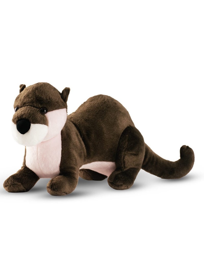 MAD TOYS Otter Cuddly Plush Animal Stuffed Toys Brown Cute Sea Creature Soft Toys - Image 1