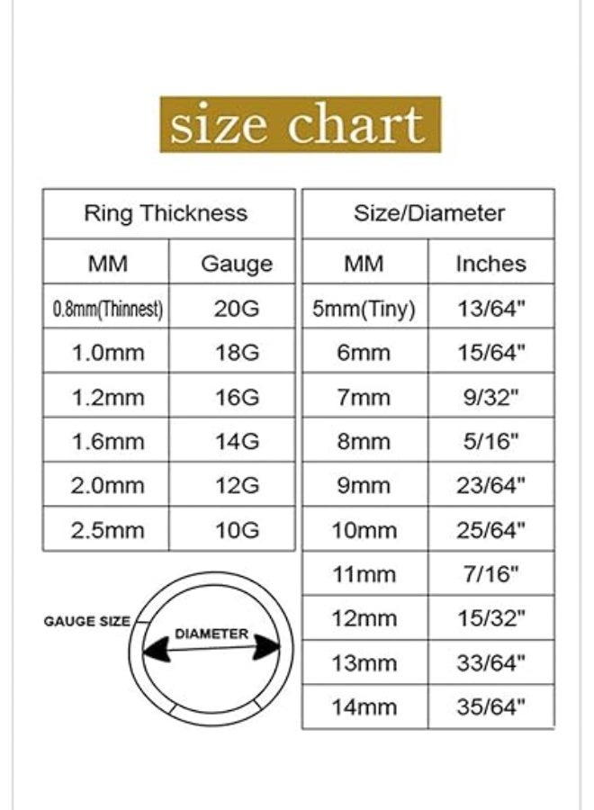 1.2*16MM  Titanium Steel Nasal Nail Stylish Nose Ring (SILVER) - Image 4