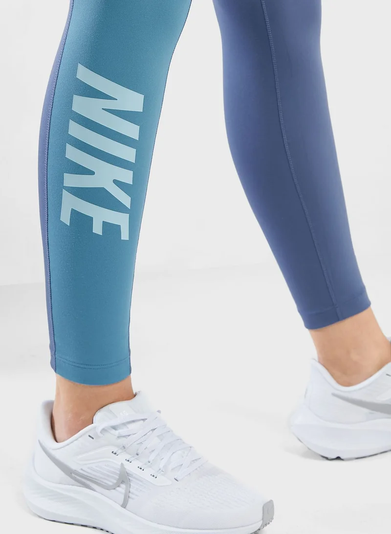 Nike Dri-Fit One Color Block 7/8 Tights