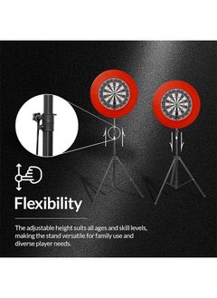 Max Strength Professional Dartboard Tripod Stand Portable Adjustable and Travel-Friendly  - Image 2