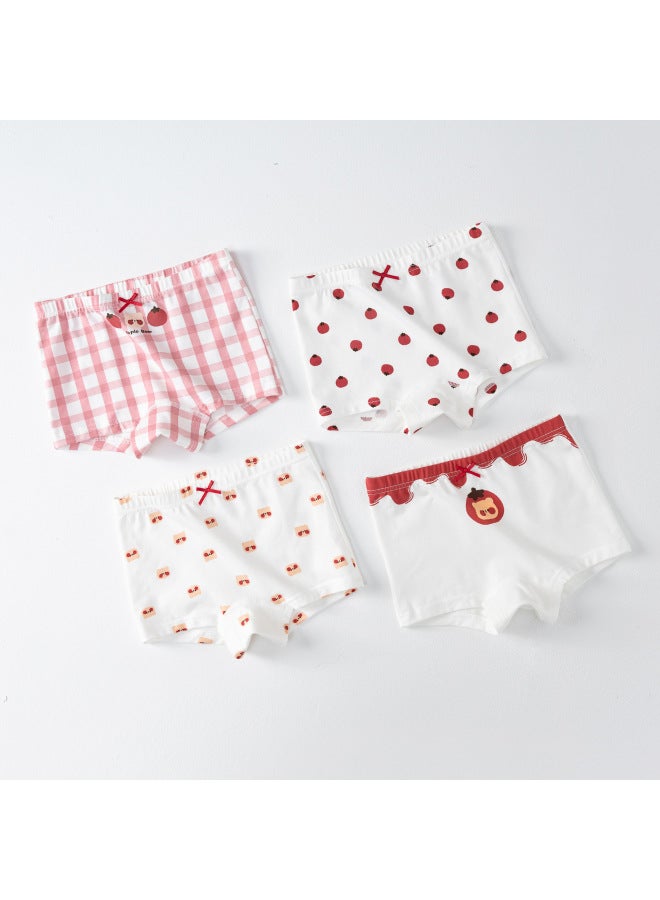 Customized Girls' Underwear, Category A, Antibacterial, Pure Cotton, Boxer, Korean Style, Small And Medium-sized Girls, Baby Kidsren's Boxer Shorts Processing
