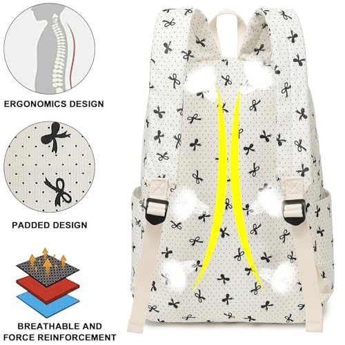 LEDAOU Backpack for Girls School Bag Kids Bookbag Teen Backpack Set Daypack with Lunch Box and Pencil Case - Image 5
